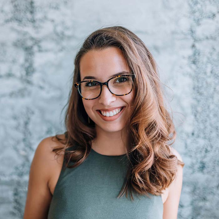 young woman smiling